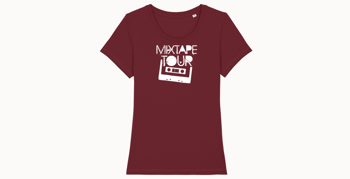  Girl Shirt - Mixtape (burgundy),  