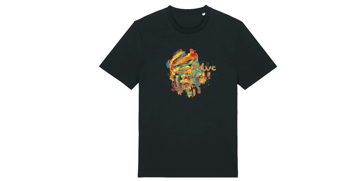  Shirt - Alive (schwarz),  