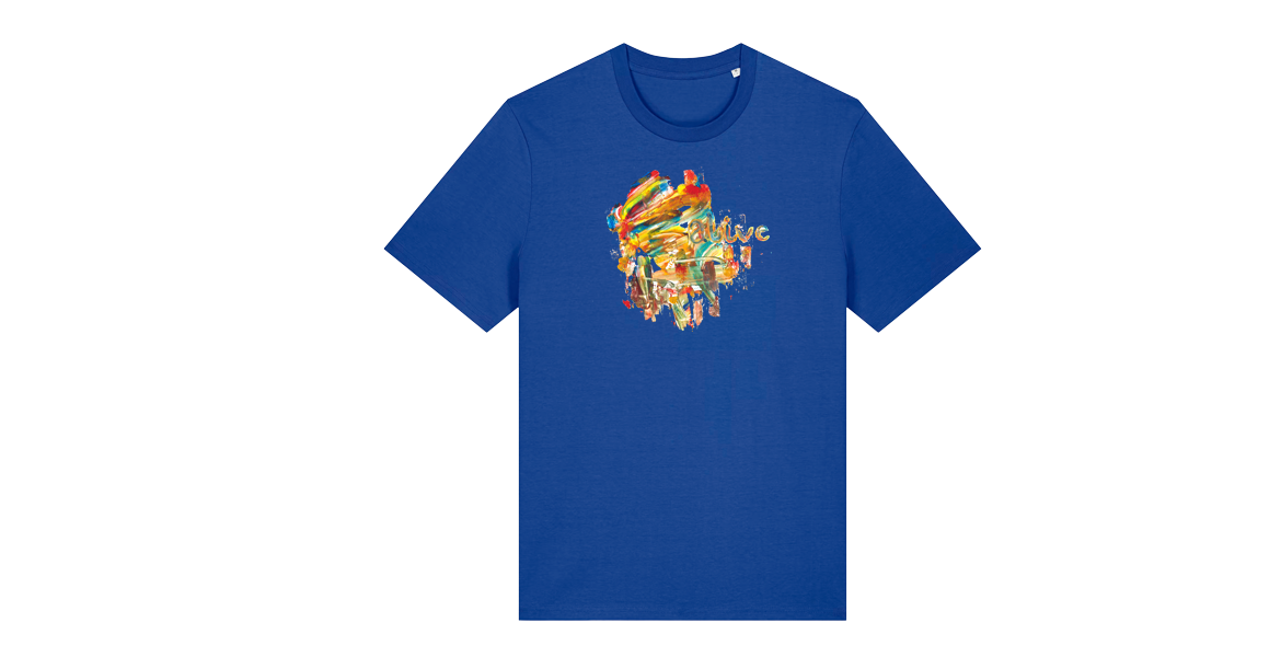  Shirt - Alive (blau),  